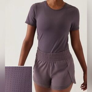 Athleta In Motion Seamless T-shirt in Dusk Violet
